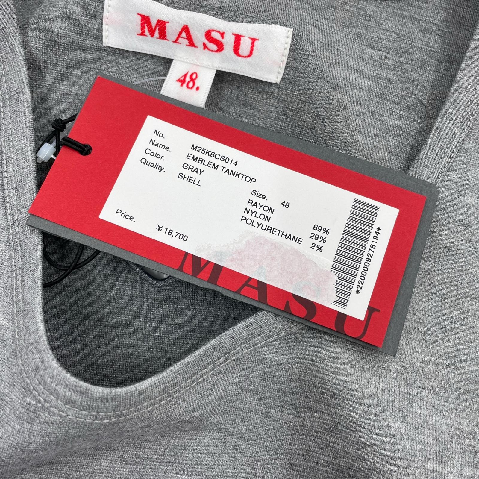 タンクトップ MASU EMBLEM TANKTOP エンブレムタンクトップ 48 グレー 48 グレー