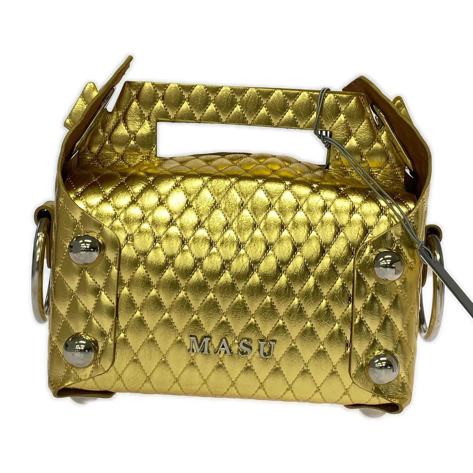 その他バッグ LEATHER CAKE BAG GOLD ゴールド