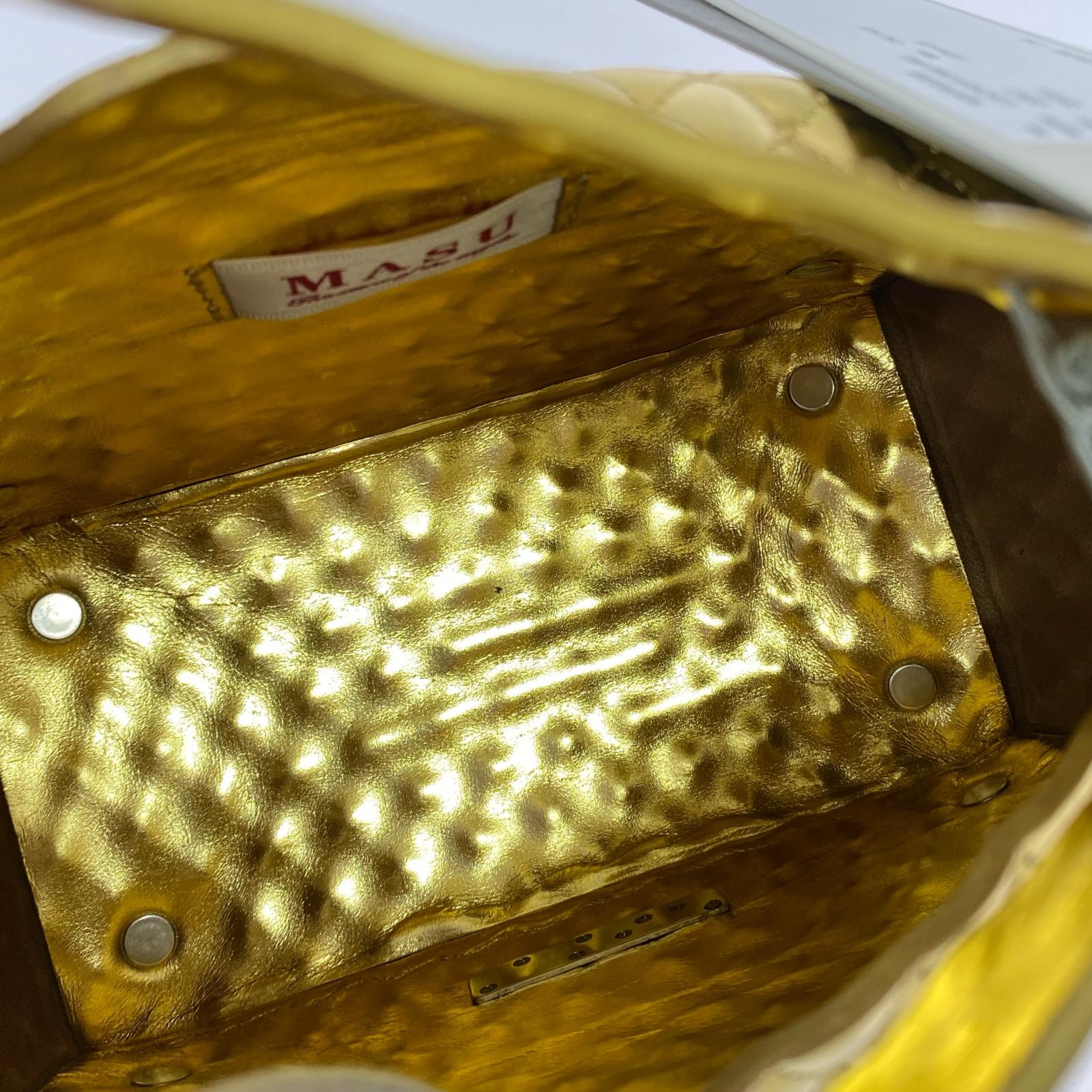 その他バッグ LEATHER CAKE BAG GOLD ゴールド
