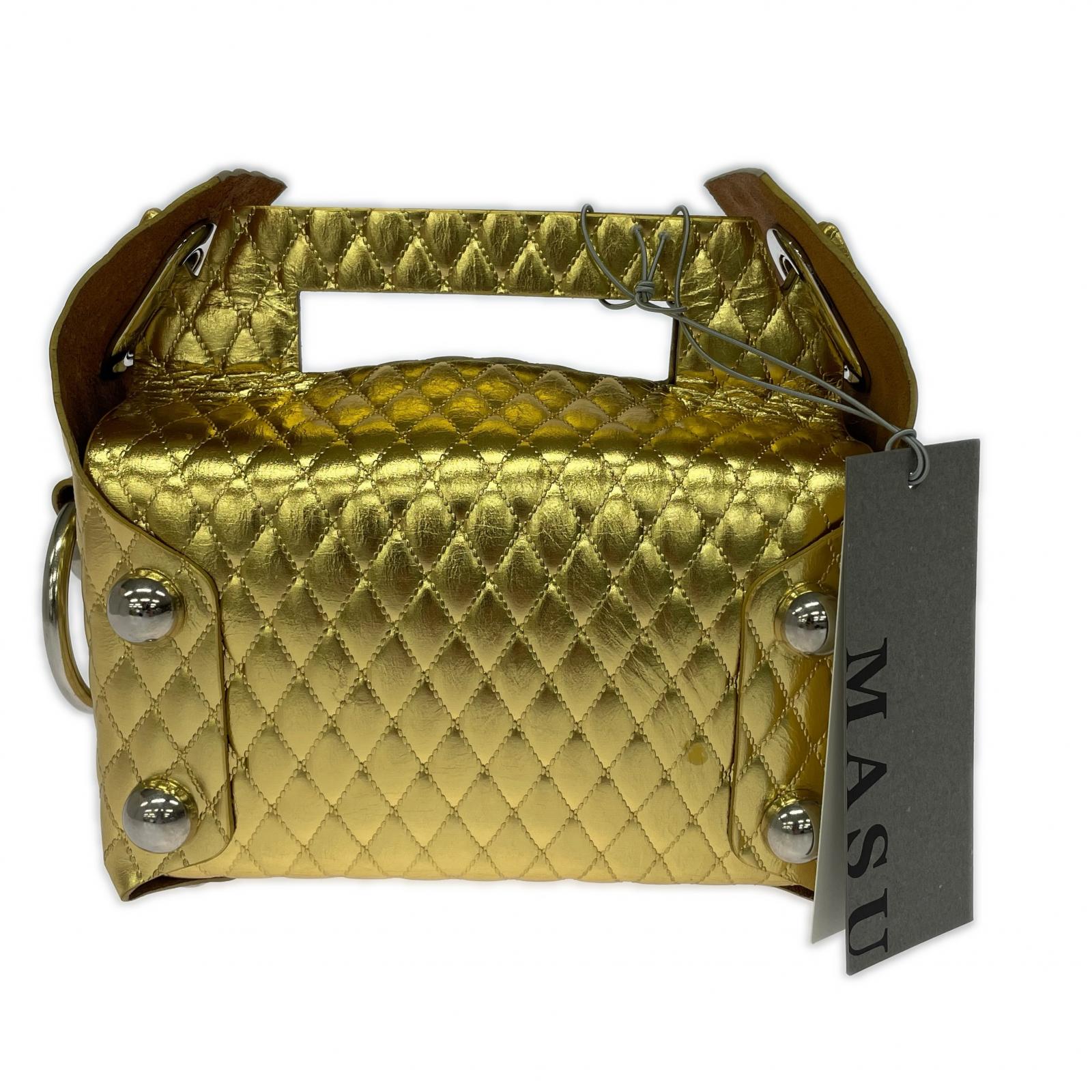 その他バッグ LEATHER CAKE BAG GOLD ゴールド