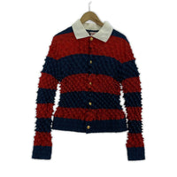 長袖シャツ MASU SPIKY RUGGER SHIRT スパイキーラガーシャツ 48 レッド×ブル- 48