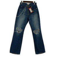 パンツ MASU 23SS Damaged Flare FIT JEANS ダメージフレアデニムパンツ 42 インディゴ 42