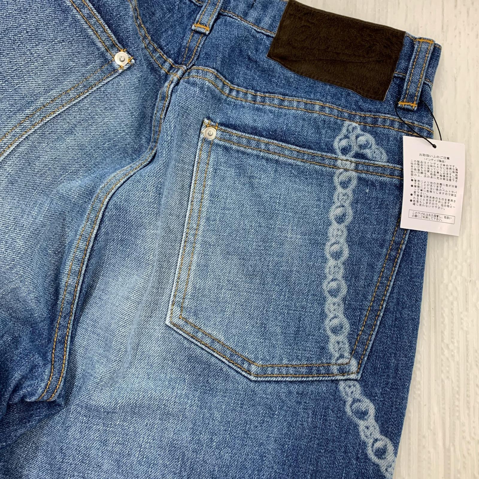 パンツ MASU 23SS Damaged Flare FIT JEANS ダメージフレアデニムパンツ 42 インディゴ 42