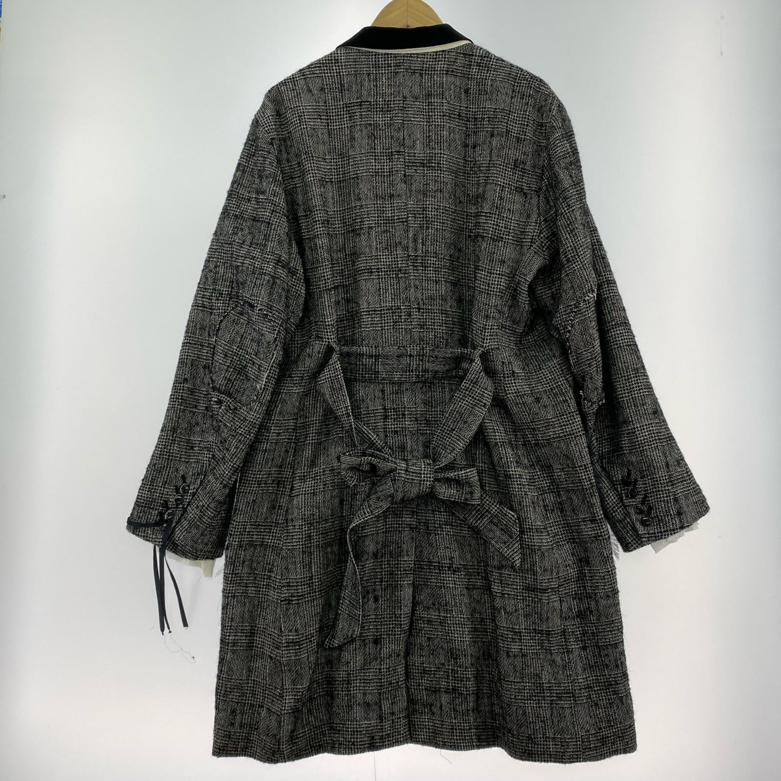 その他アウター グレンチェックコート （S) MID18AW-JK02 S ブラック