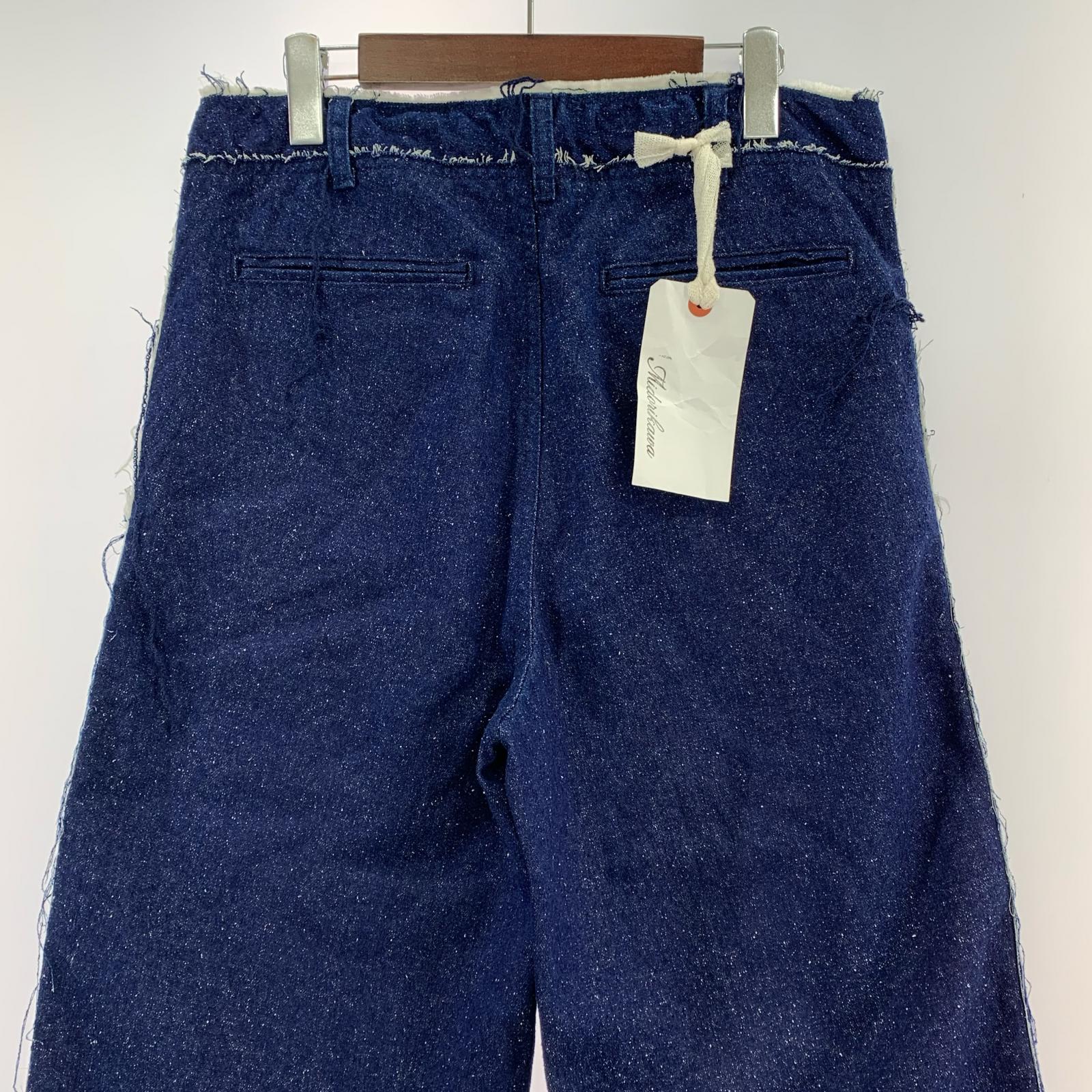 パンツ Midorikawa SILK DENIM PANTS MID25AW-PT03 (2) タグ付き 2 ネイビー