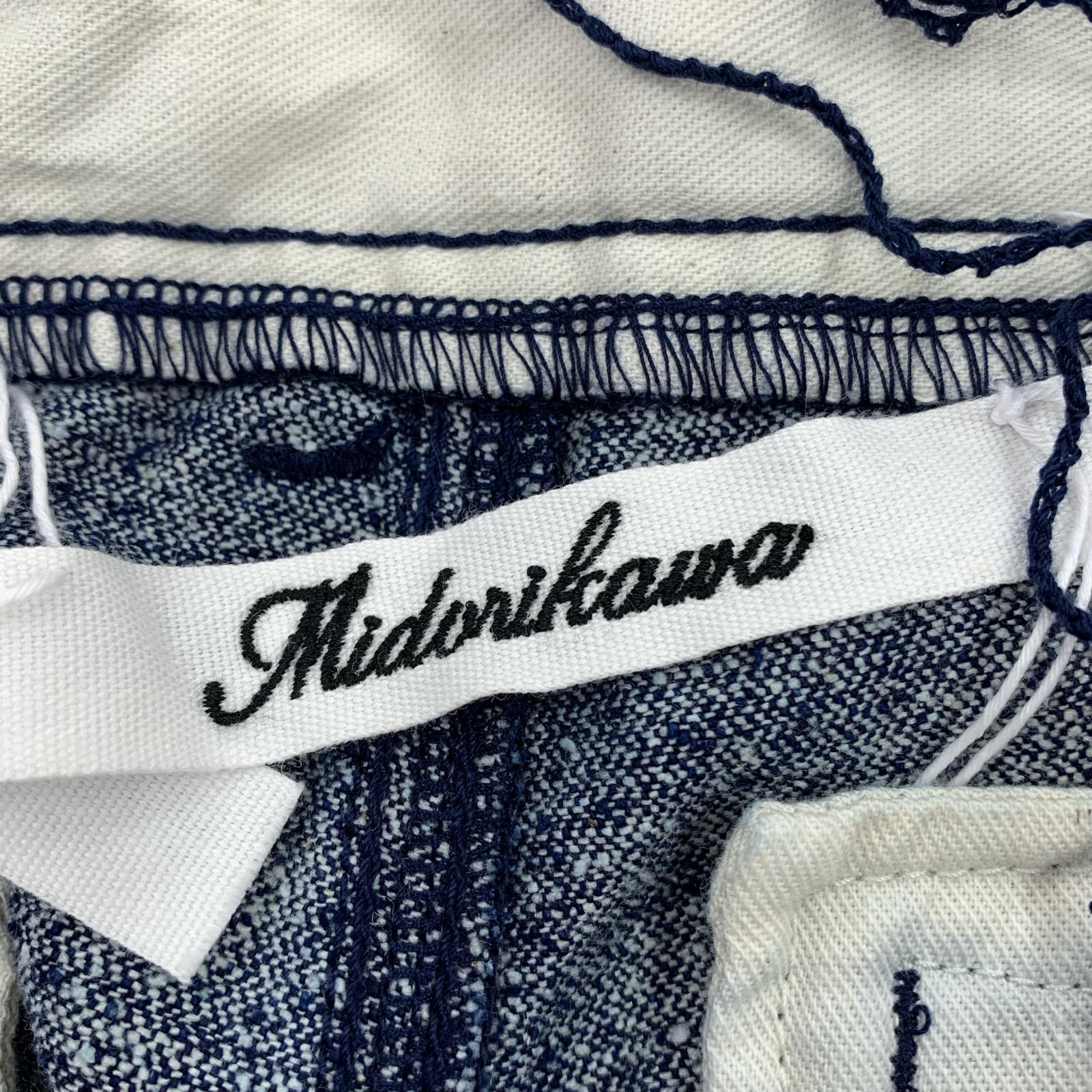 パンツ Midorikawa SILK DENIM PANTS MID25AW-PT03 (2) タグ付き 2 ネイビー