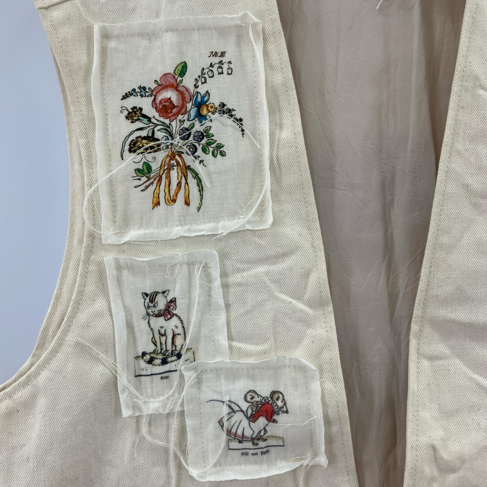 長袖シャツ 25SS DENIM VEST (F) ホワイト