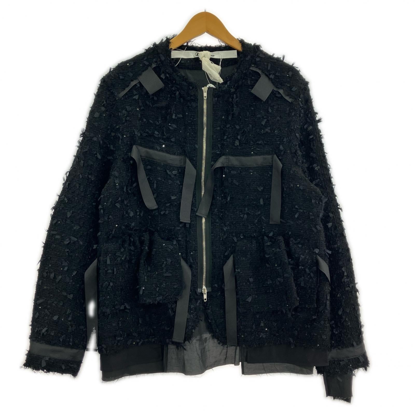 ジャケット 25AW FANCY TWEED JACKET (1) 1 ブラック