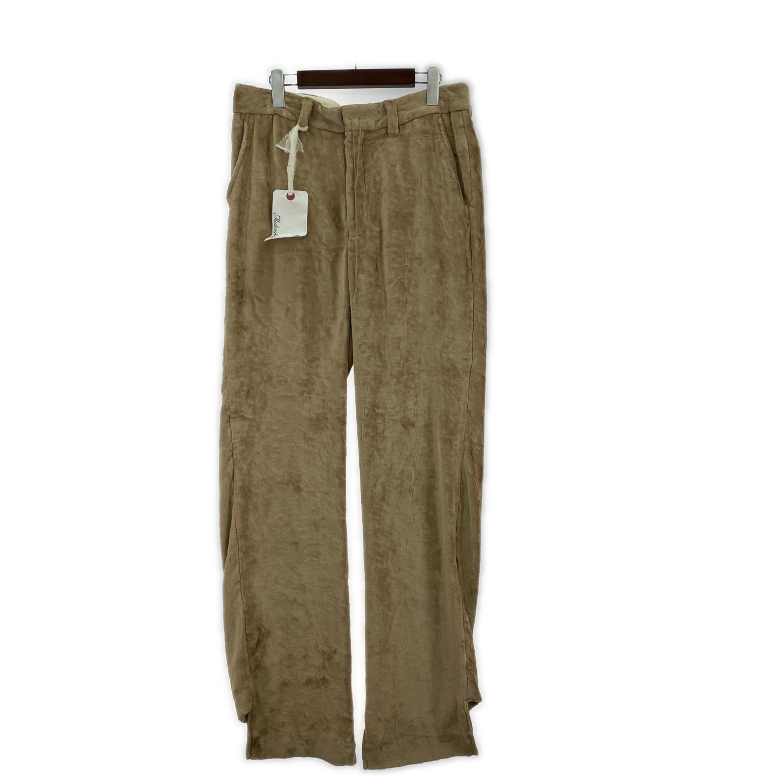 パンツ 22SS Velvet Trousers Camel (M) M ベージュ