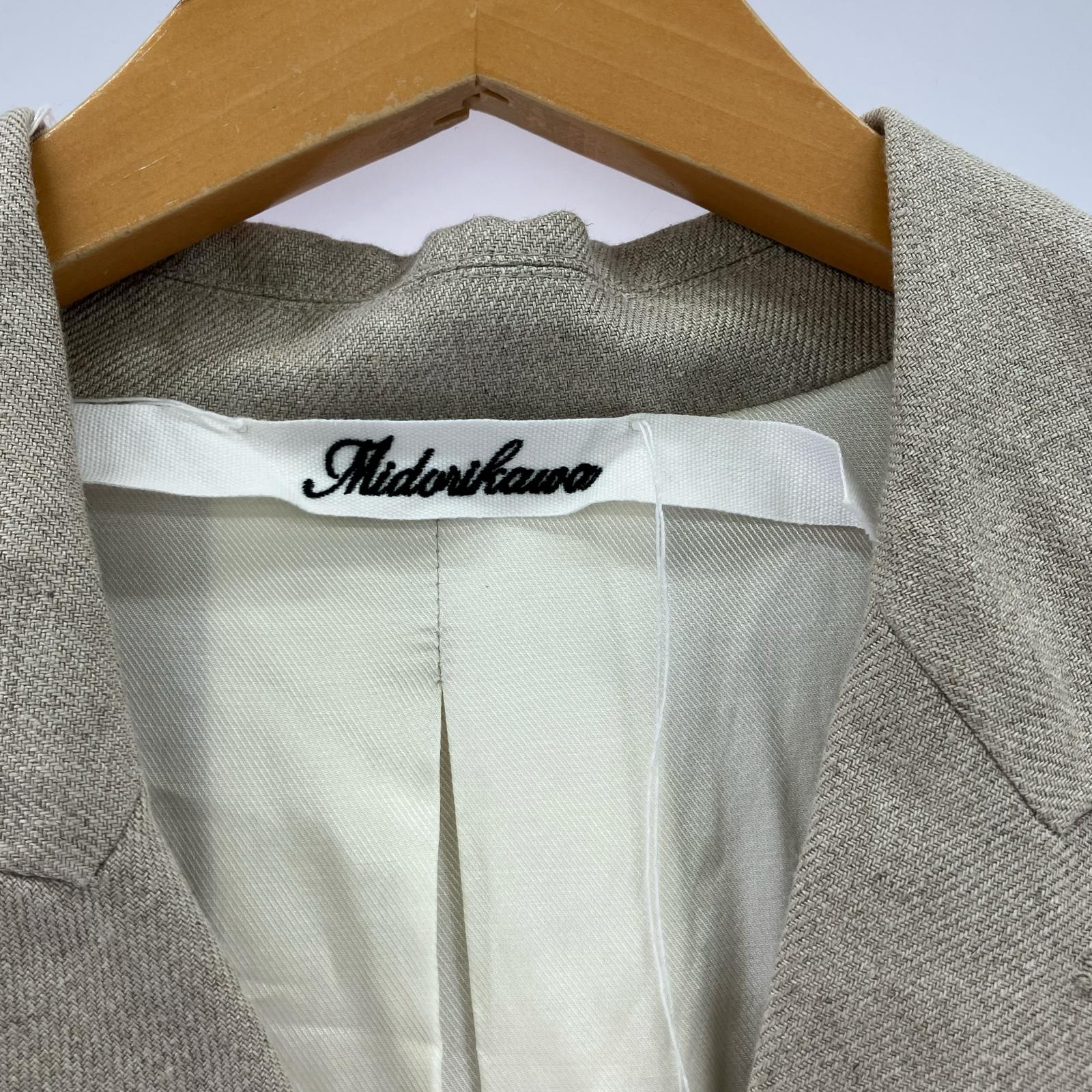 オーバーオール BUTTON LINEN JUMP SUITS IVORY (S) S ベージュ