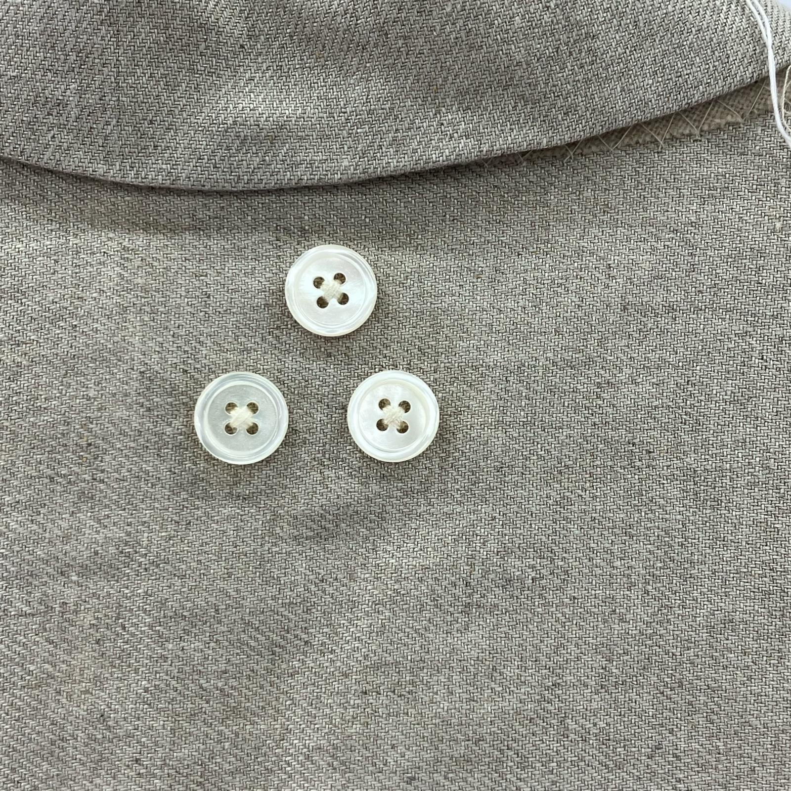 オーバーオール BUTTON LINEN JUMP SUITS IVORY (S) S ベージュ