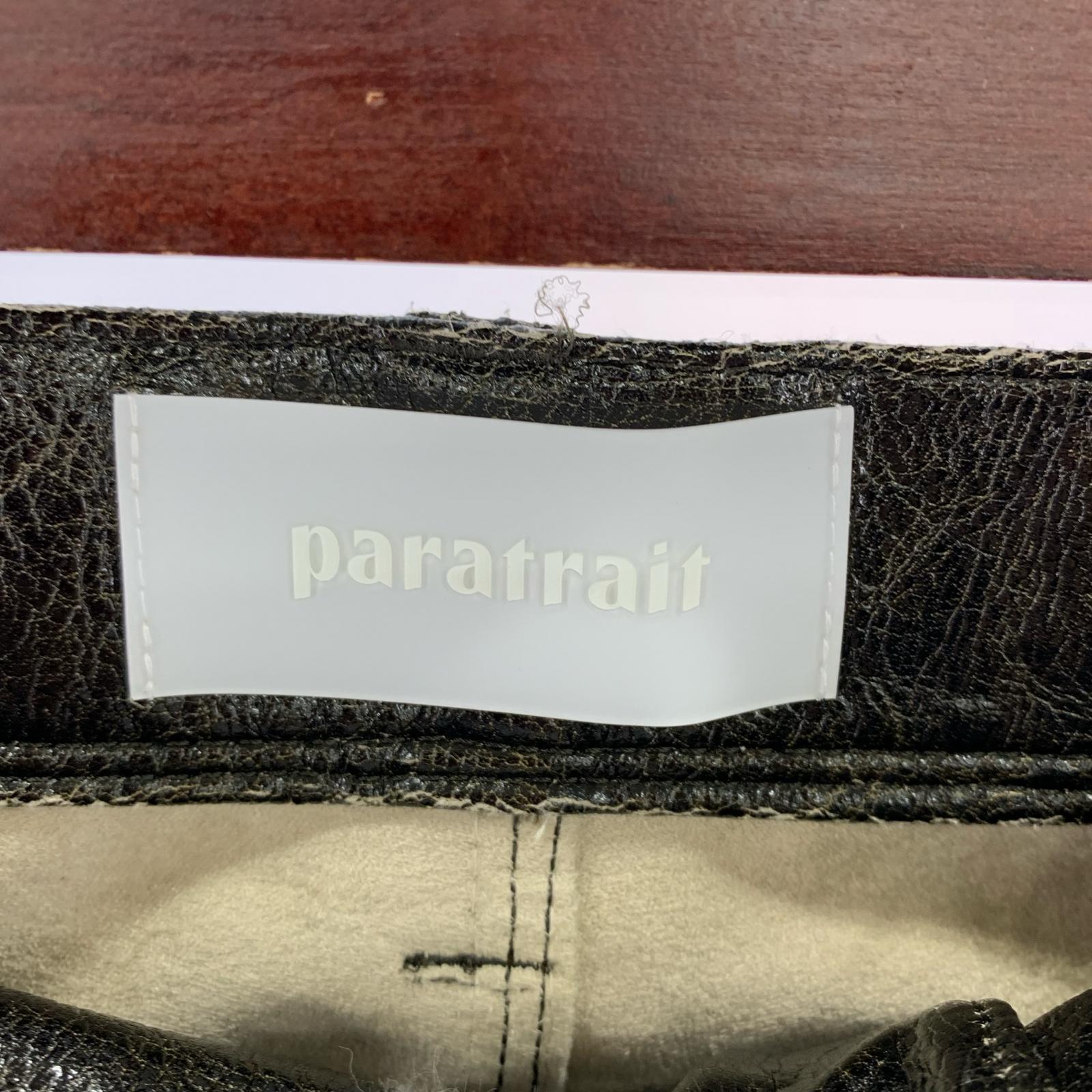 パンツ paratrait CRACK SKIN PANTS PT25A149 黒 (3) パラトレイト タグ付き 3 ブラック