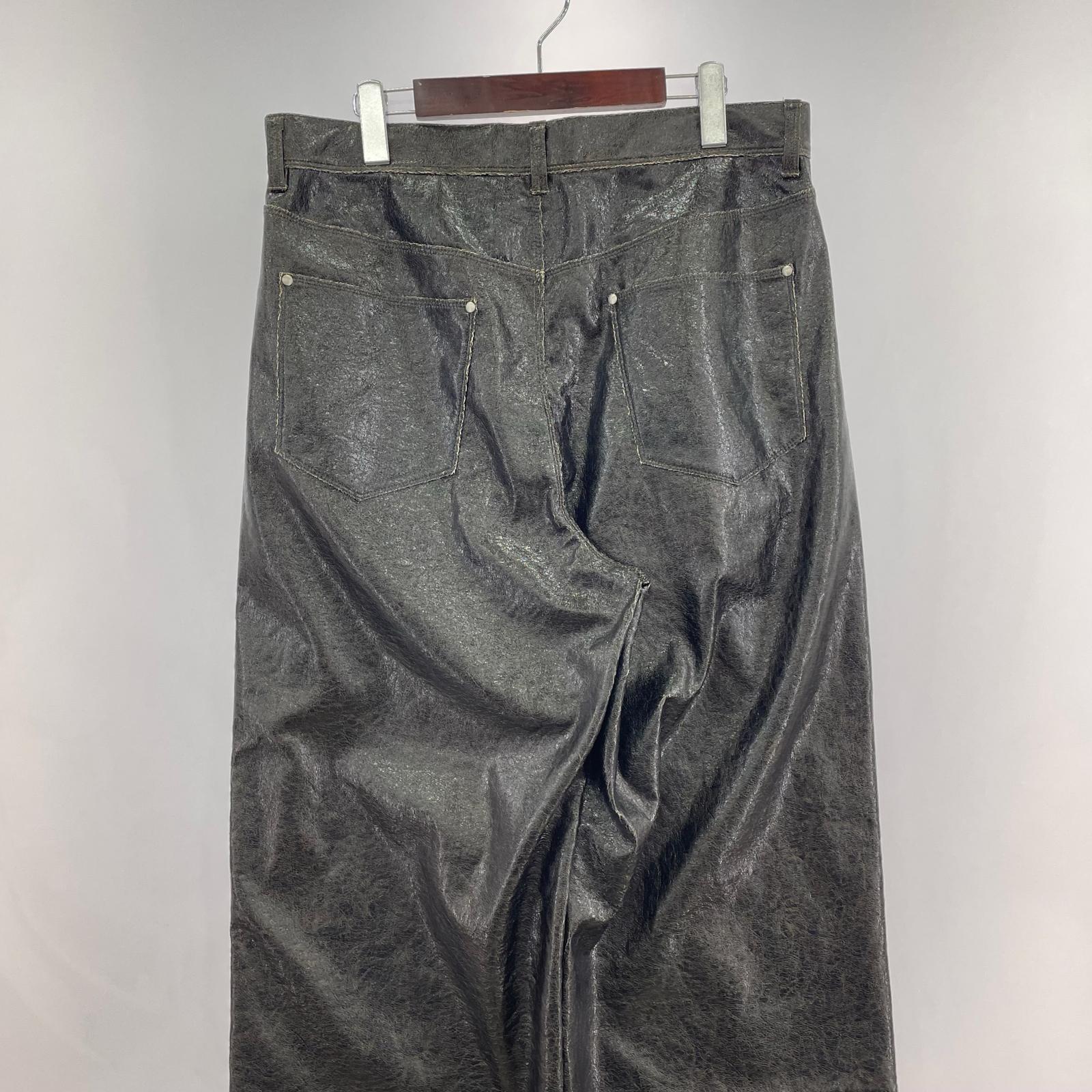 パンツ 25AWCRACK SKIN PANTSコーティンぐパンツ 4 ブラウン
