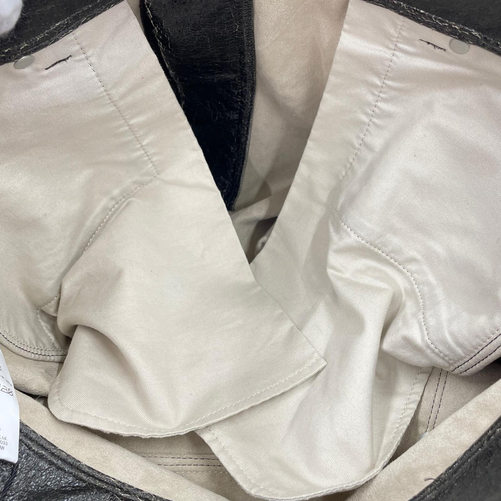 パンツ 25AWCRACK SKIN PANTSコーティンぐパンツ 4 ブラウン