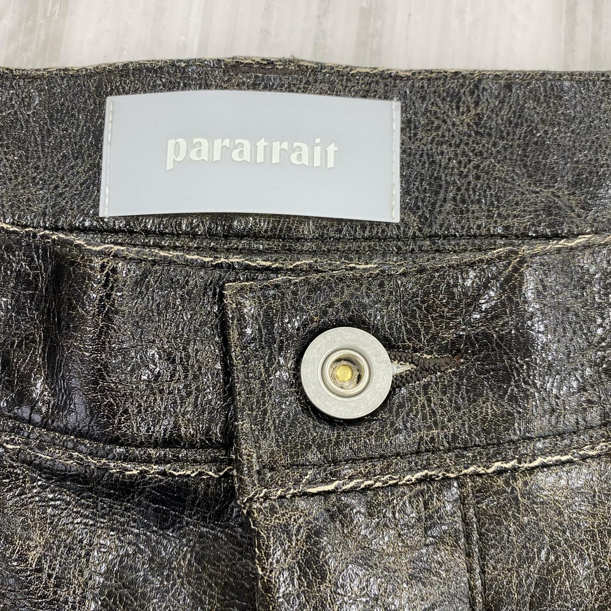 パンツ paratrait クラックスキンパンツ 2 ブラック