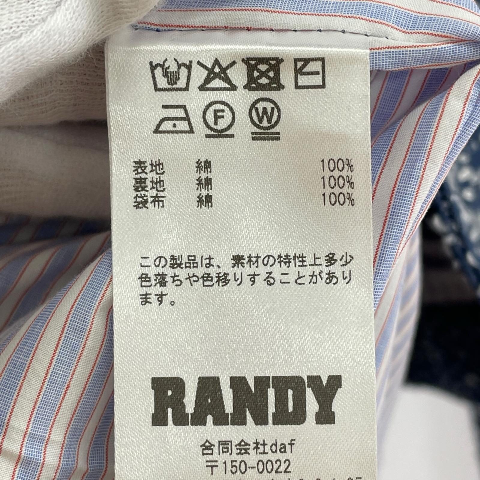 デニムジャケット RANDY CALM デニムジャケット AW25-RCO02 (2) タグ付き 2 ブルー