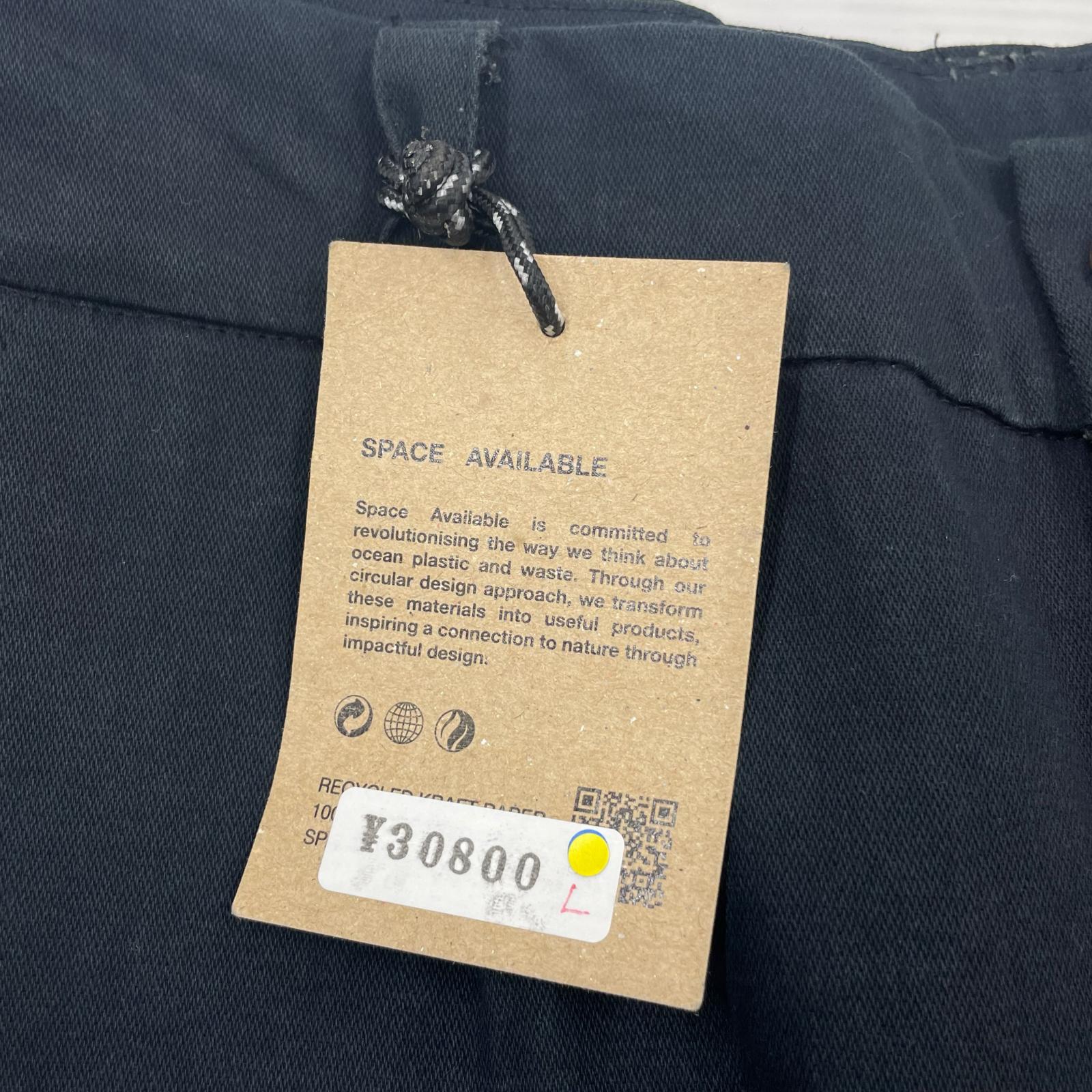 パンツ SPACE AVAILABLE ワークパンツ L ブラック