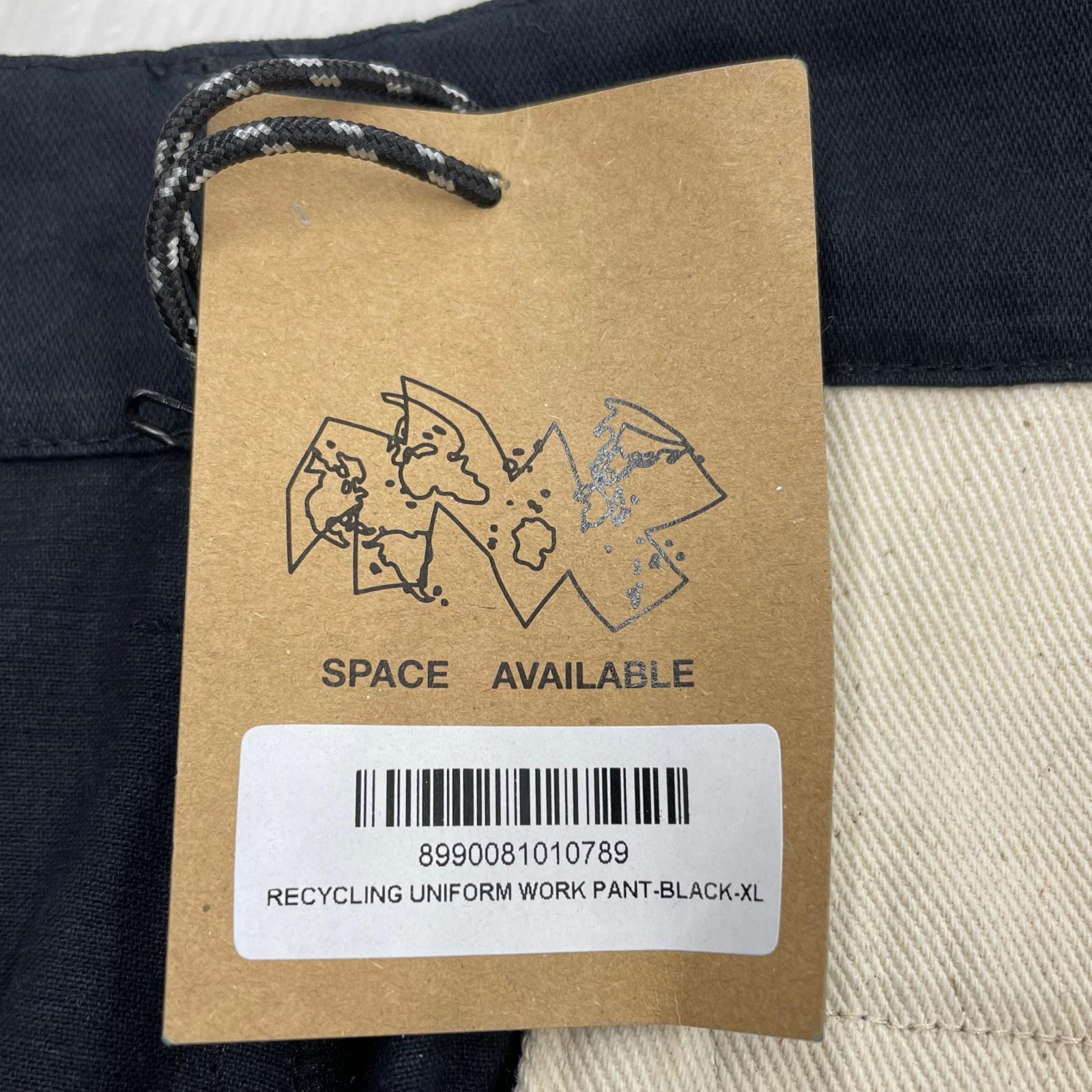 パンツ RECYCLING UNIFORM WORK PANT/XL/ブラック ブラック