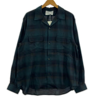 長袖シャツ PLAID OPEN COLLOR SHIRTS (2) 2 グリーン