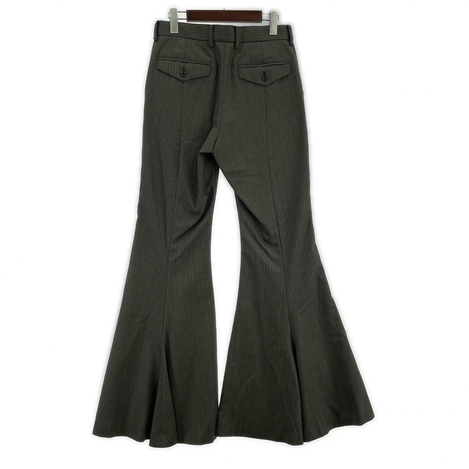 パンツ SUGARHILL SUMMER WOOL FLARED TROUSERS フレアスラックス 30 グレー 30 グレー