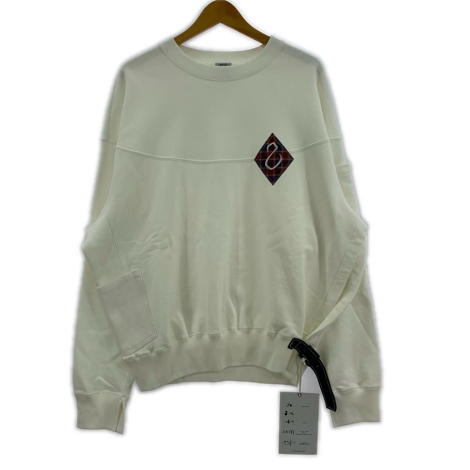 スウェット SUNSEA "S" PATCH SWEATSHIRT SUNSEA3109 白 (3) タグ付き 3 ホワイト