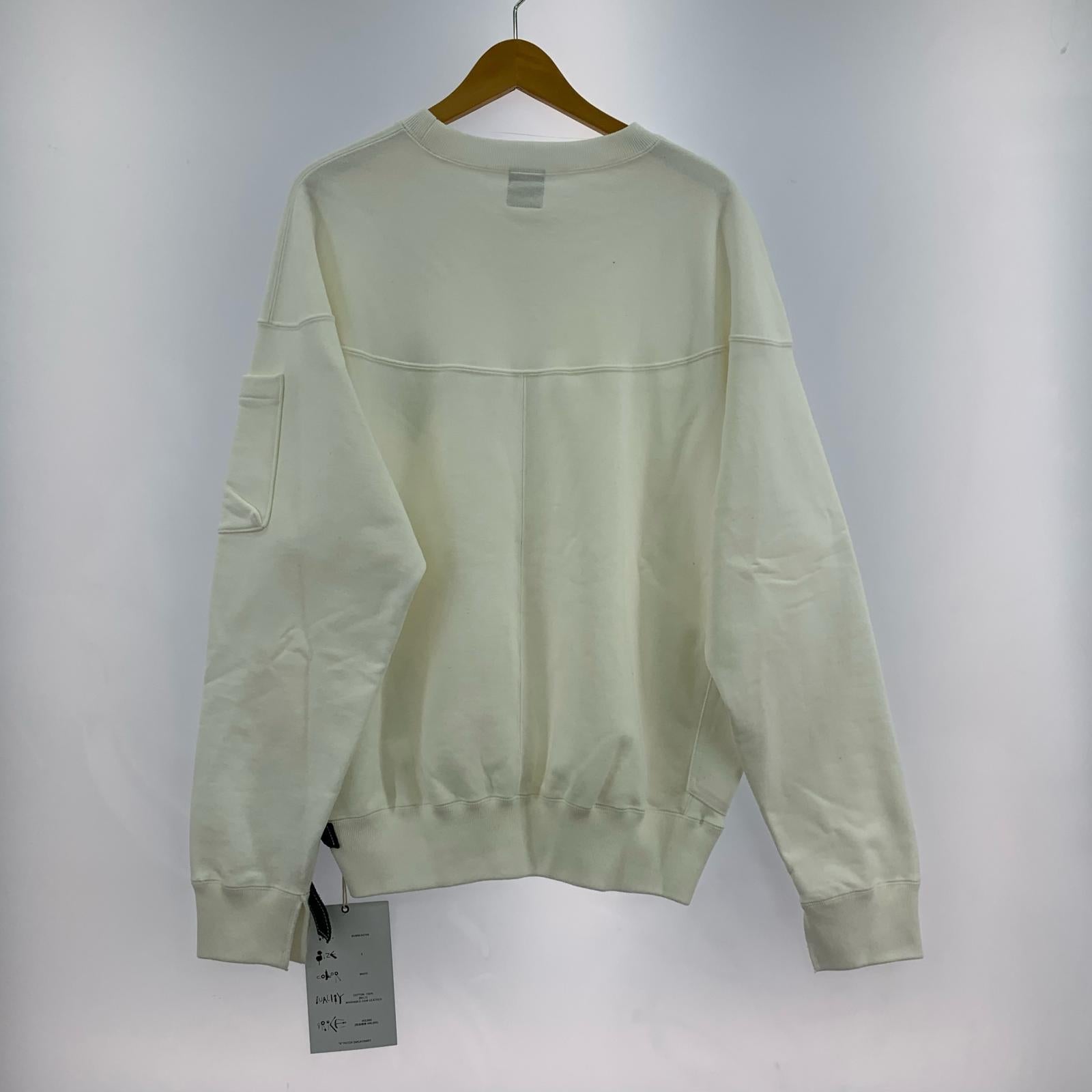 スウェット SUNSEA "S" PATCH SWEATSHIRT SUNSEA3109 白 (3) タグ付き 3 ホワイト