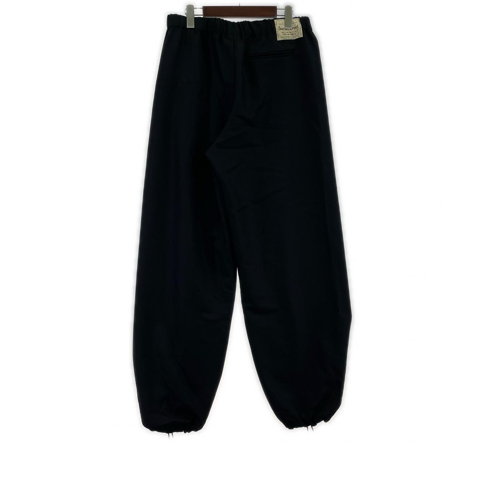 パンツ SUNSEA N.M Thickened w/耳 EASY PANTS イージースラックス 3 ブラック 3 ブラック