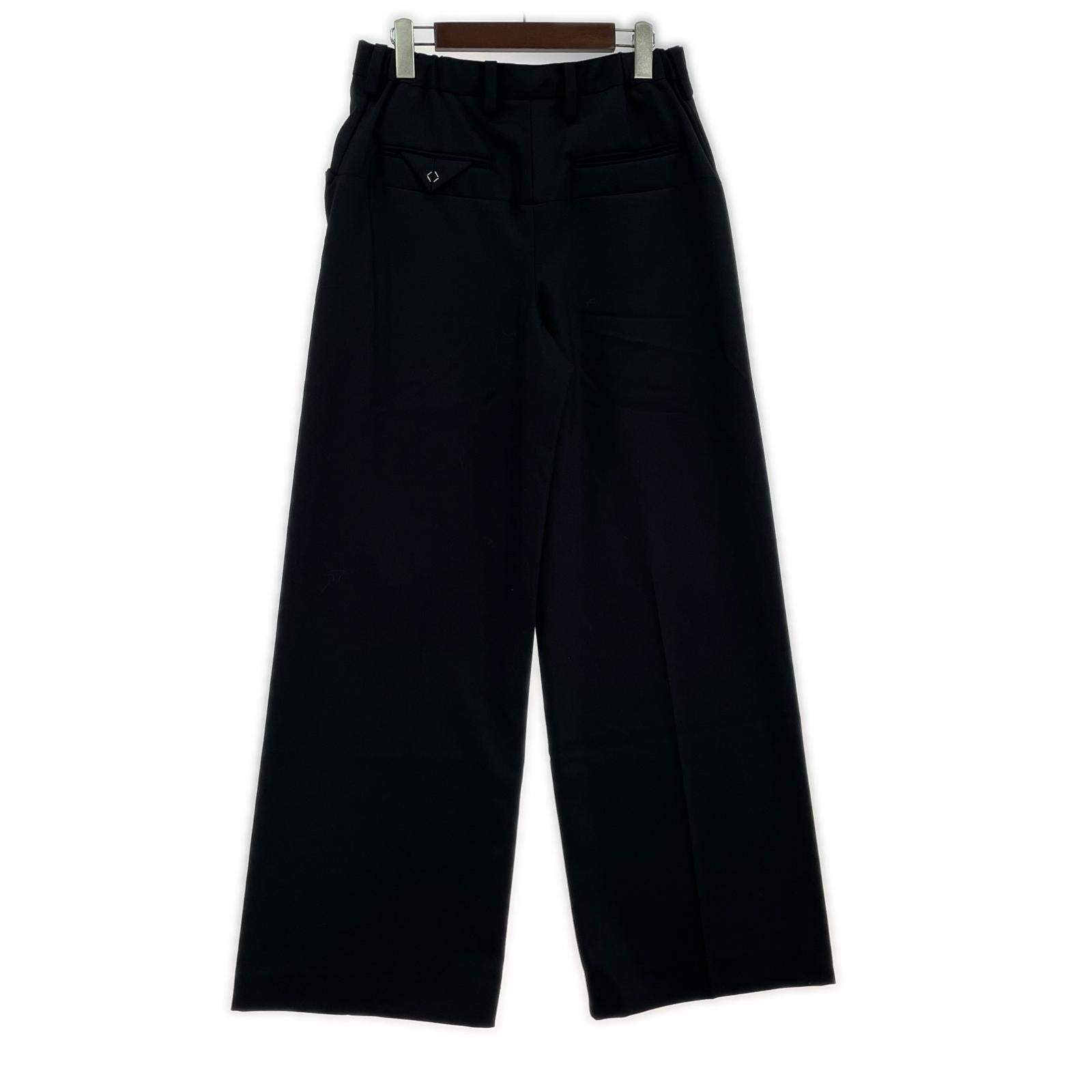 パンツ SUNSEA N.M THICKENED w/耳 STRAIGHT PANTS イージースラックス 2 ブラック 2 ブラック