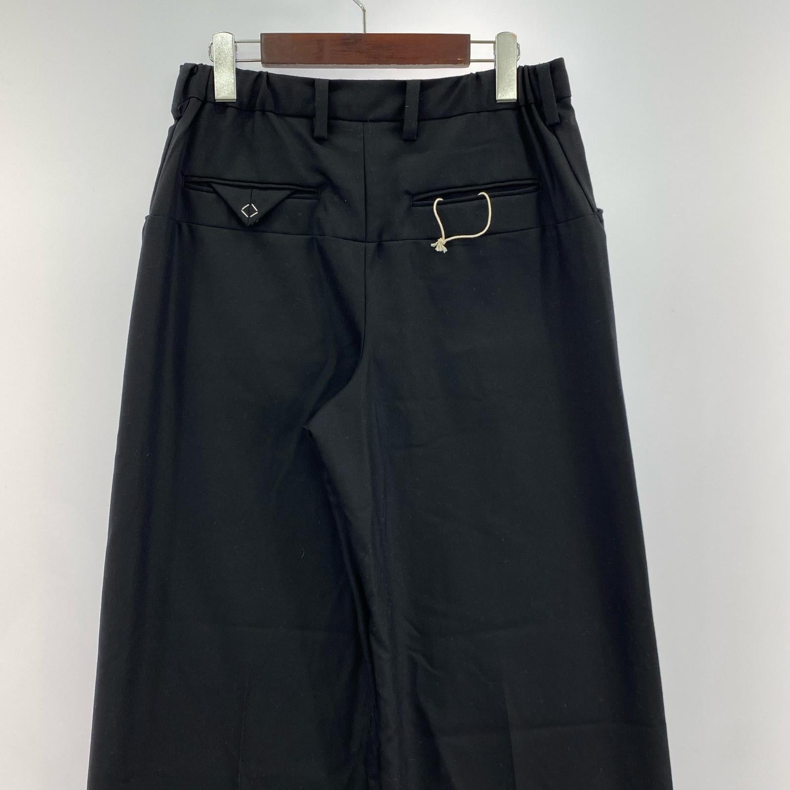パンツ N.M Thickened w/耳 STRAIGHT Pants/2/ブラック/SUNSEA3167 ブラック
