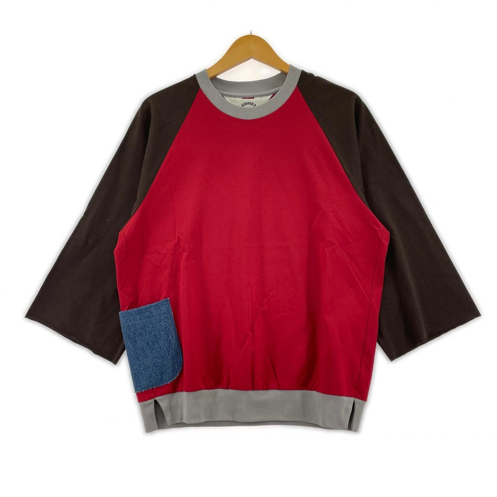半袖Ｔシャツ SUNSEA クレージーTEE 2 レッド