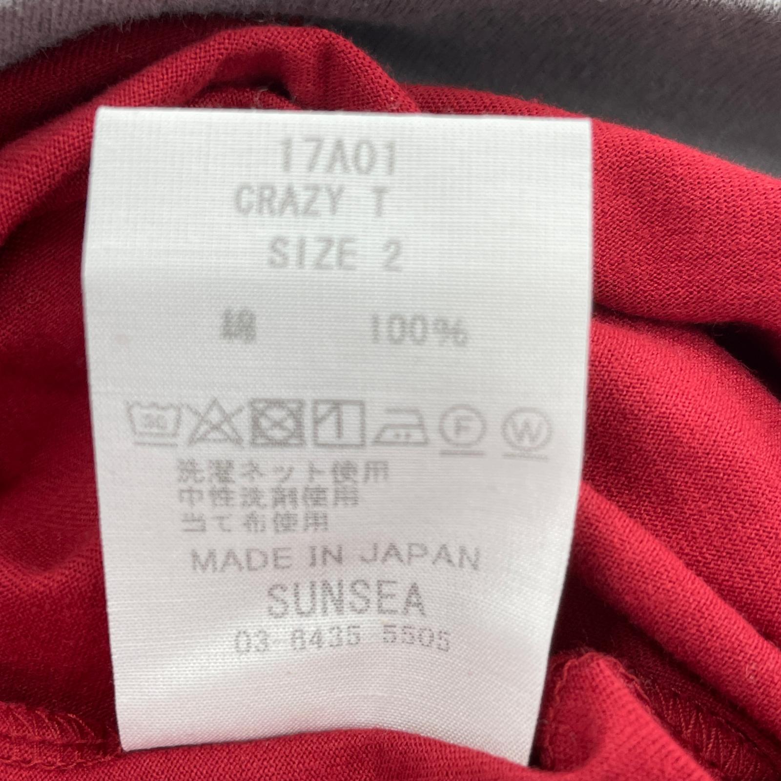 半袖Ｔシャツ SUNSEA CRAZY T クレイジーパターンラグランTee 2 マルチ 2 マルチカラー