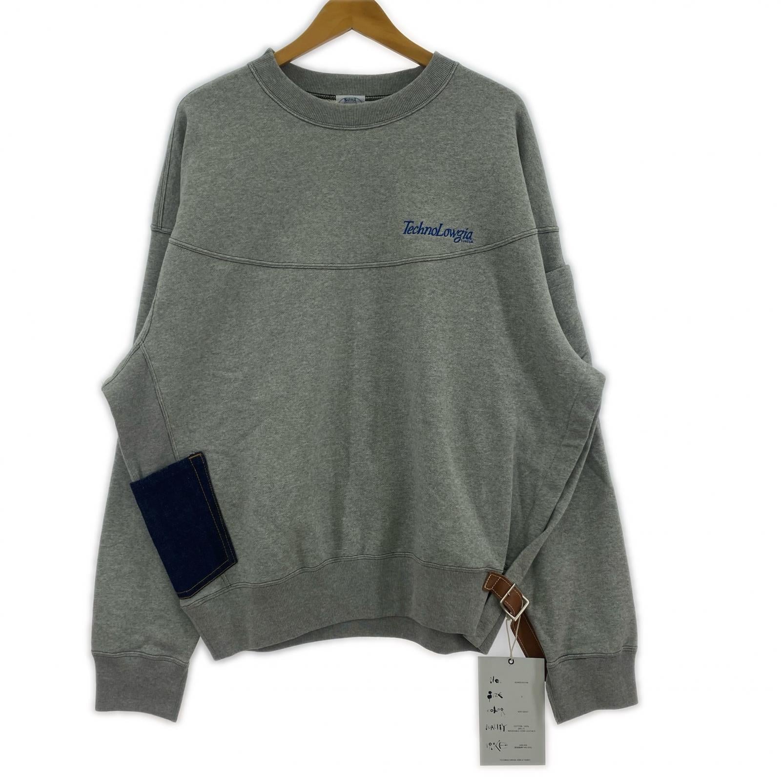 スウェット SUNSEA TECHNOLOWGIA SWEATSHIRT SUNSEA3108 グレー (3) タグ付き 3 グレー