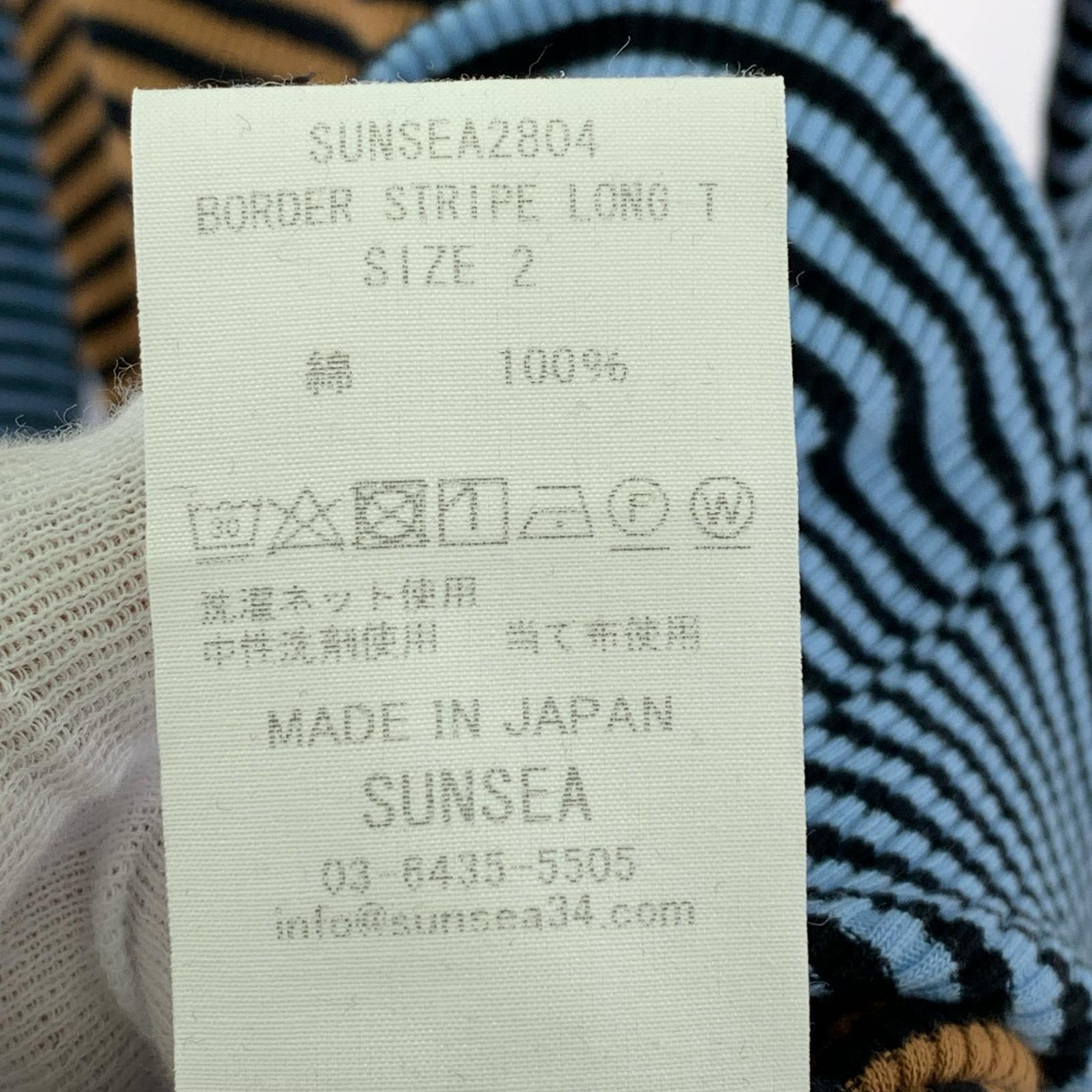 ニット SUNSEA 24SS BORDER STRIPE LONG T SUNSEA2804 (2) 2