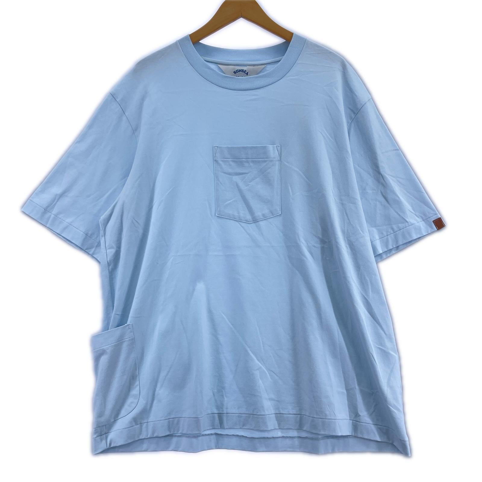 半袖Ｔシャツ SUNSEA POCKET-T SUNSEA2701 フェードブルー (3) 3 ブルー