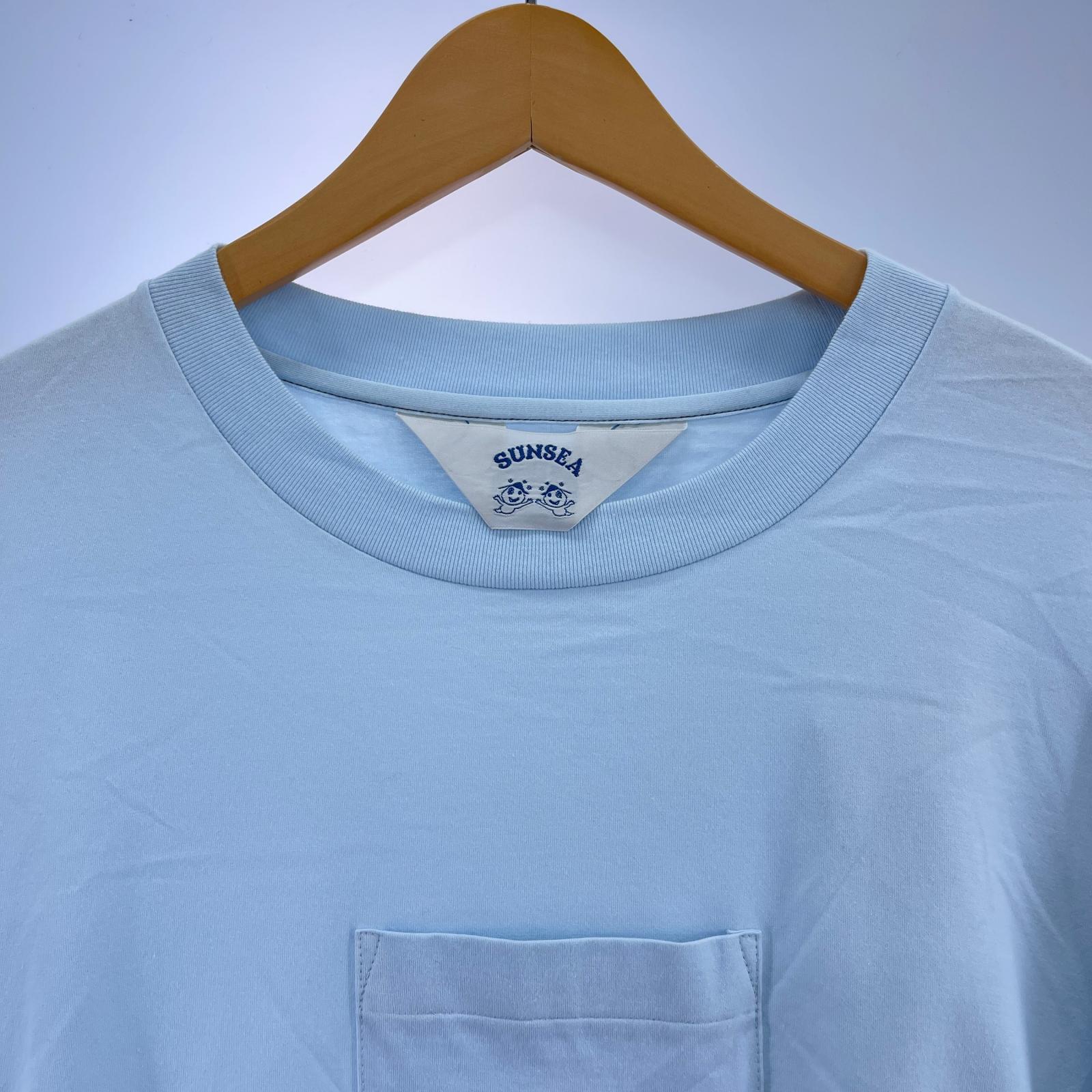 半袖Ｔシャツ SUNSEA POCKET-T SUNSEA2701 フェードブルー (3) 3 ブルー