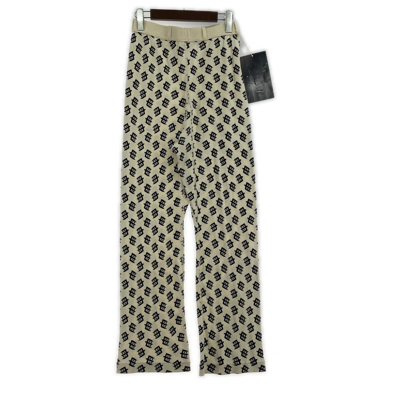 パンツ SUNSEA PANTS リブパンツ サメサメ F アイボリー フリー