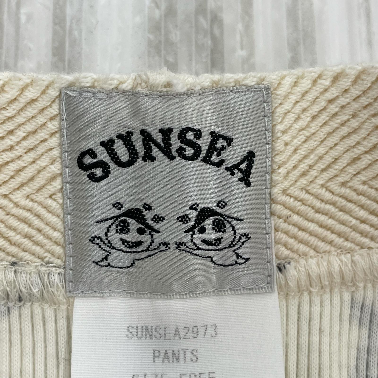 パンツ SUNSEA PANTS リブパンツ サメサメ F アイボリー フリー