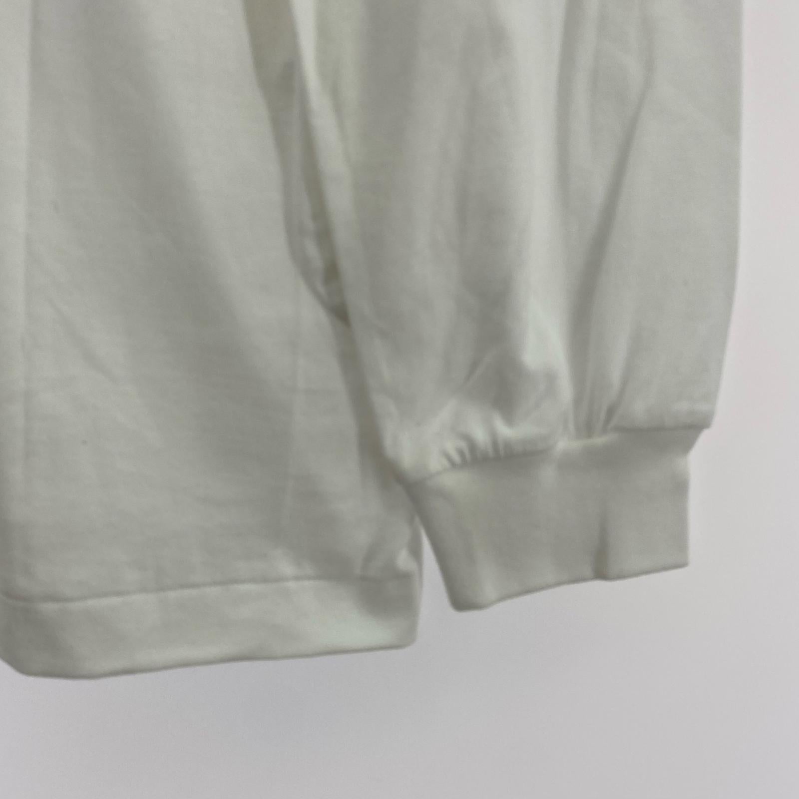 半袖Ｔシャツ SUNSEA SUNSEA CHIN ONE SIDE SLASH LONG-T L/SプリントTee 2 ホワイト 2 ホワイト