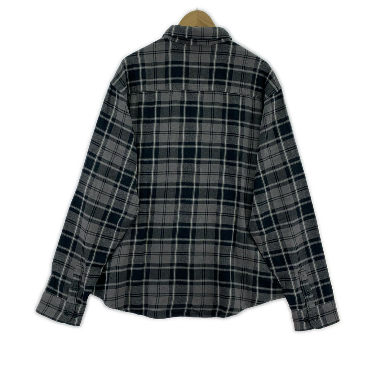 長袖シャツ レーヨンチェックシャツ （2） US2524 4 グレー