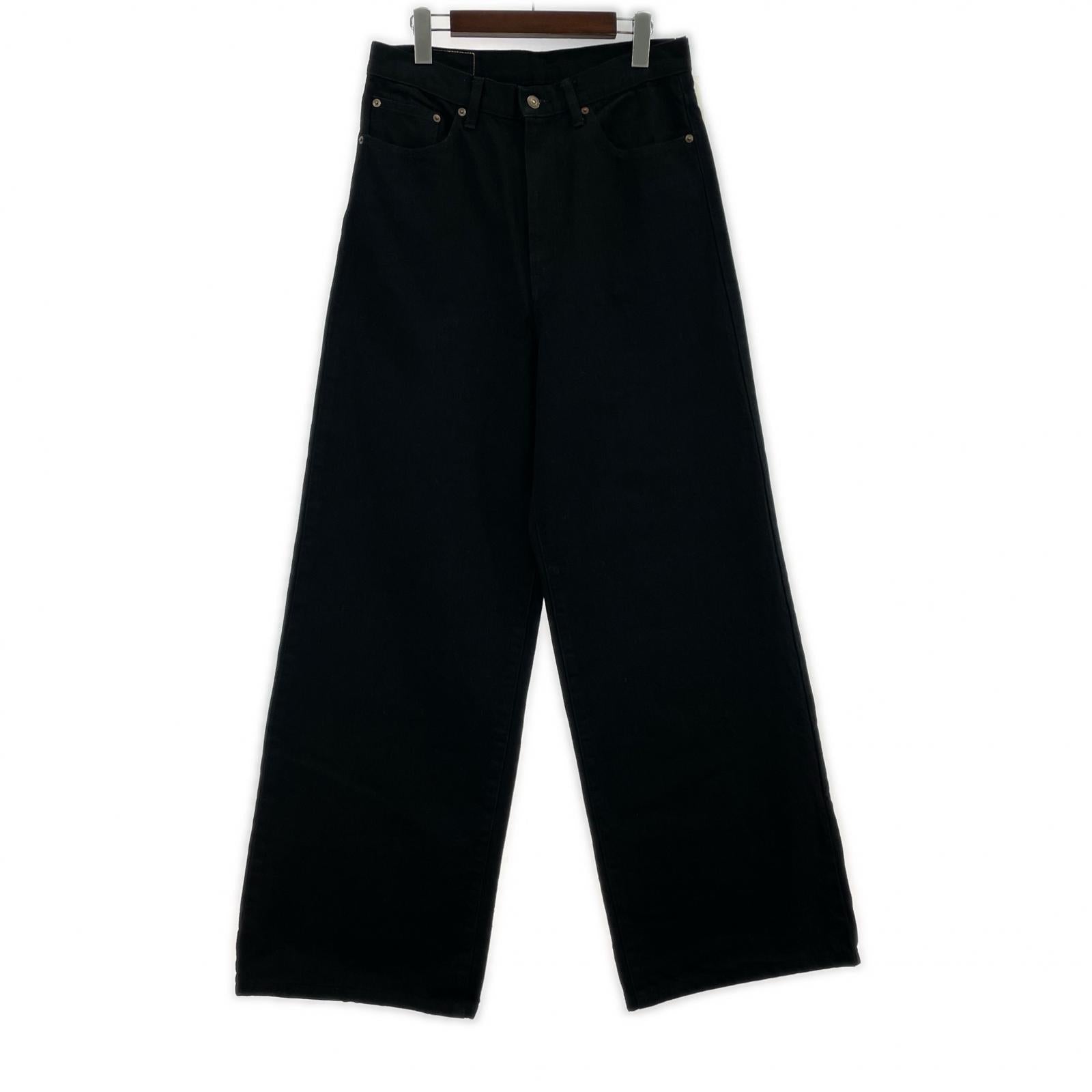 パンツ 13oz wide denim pants (2) 2 ブラック