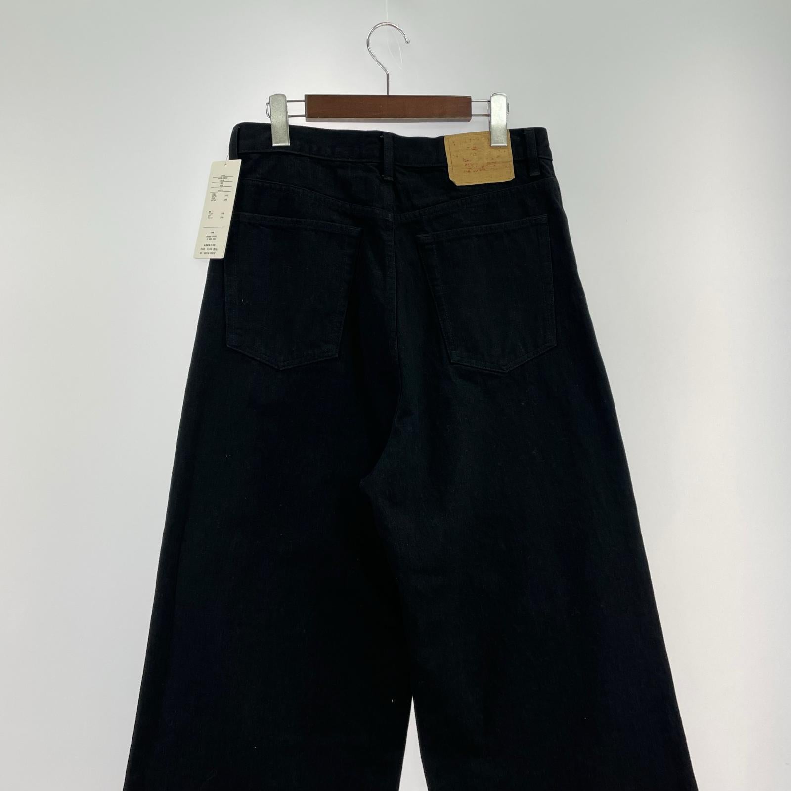パンツ 13oz wide denim pants (2) 2 ブラック