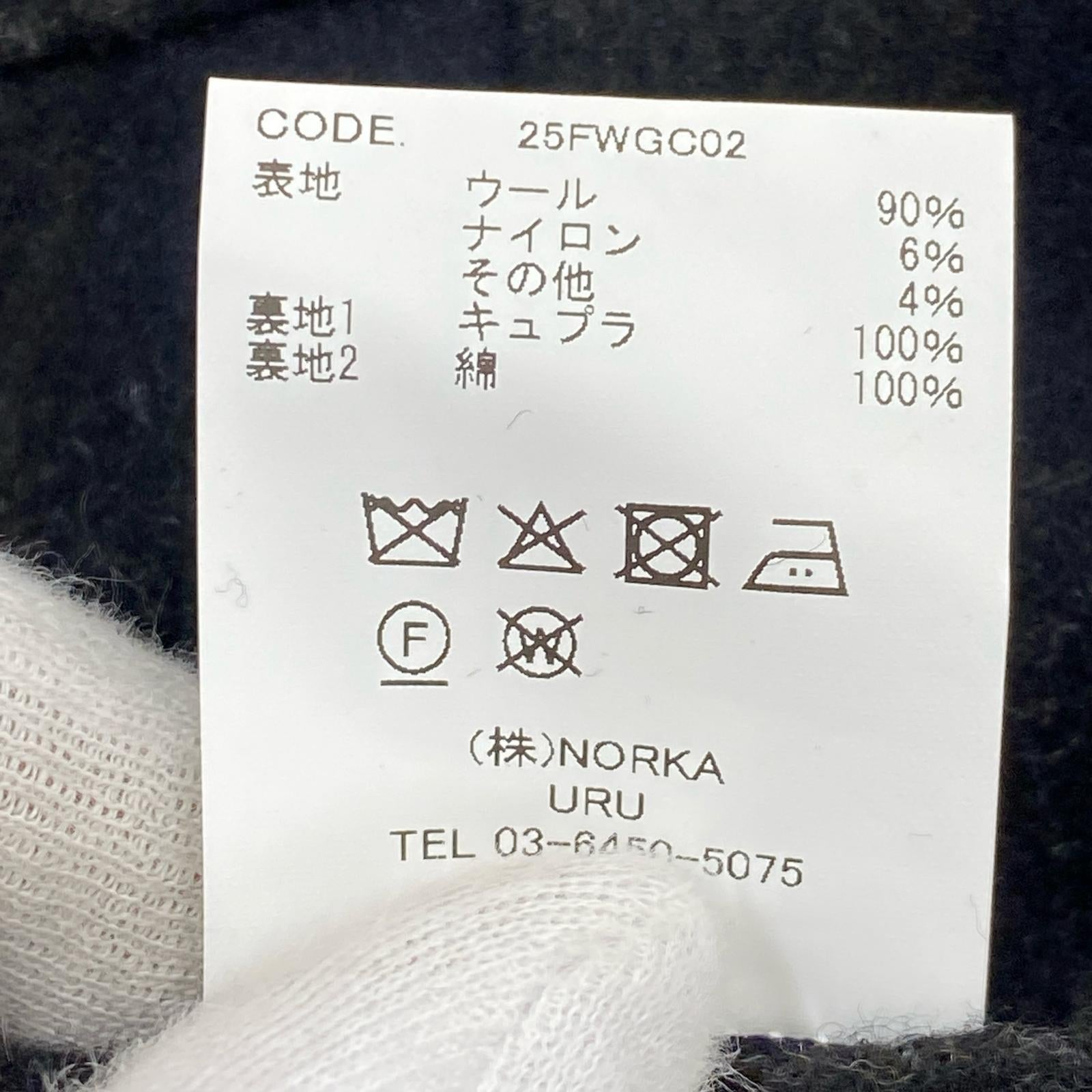 パンツ uru ウールグレンチェック　ワイドパンツ 2