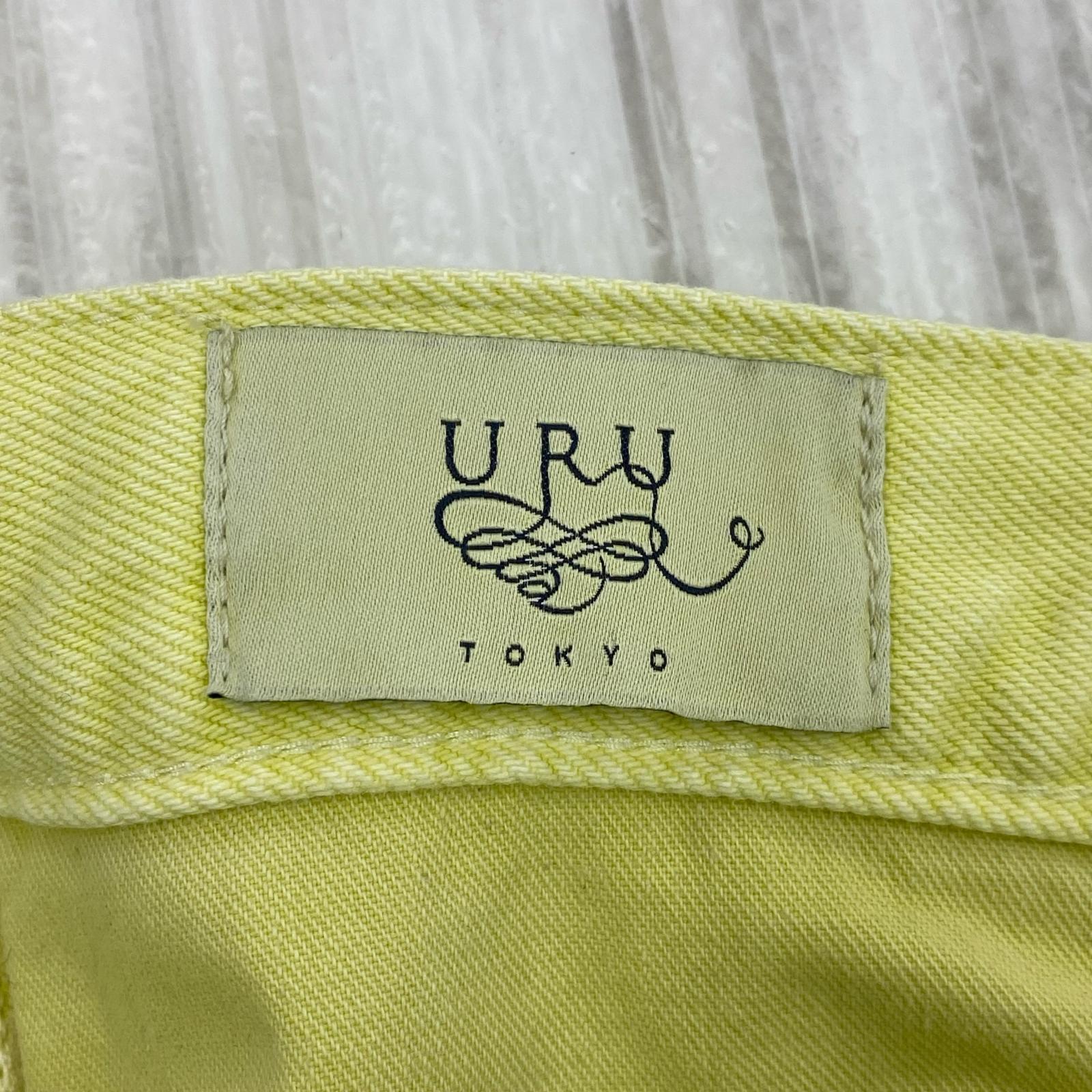 パンツ uru コットンデニム　デニムパンツ 2 イエロー