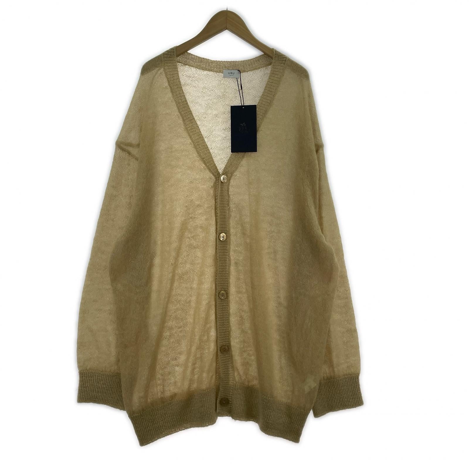 カーディガン URU KINT CARDIGAN モヘヤカーディガン 24SUK04 ベージュ (F) タグ付き ベージュ