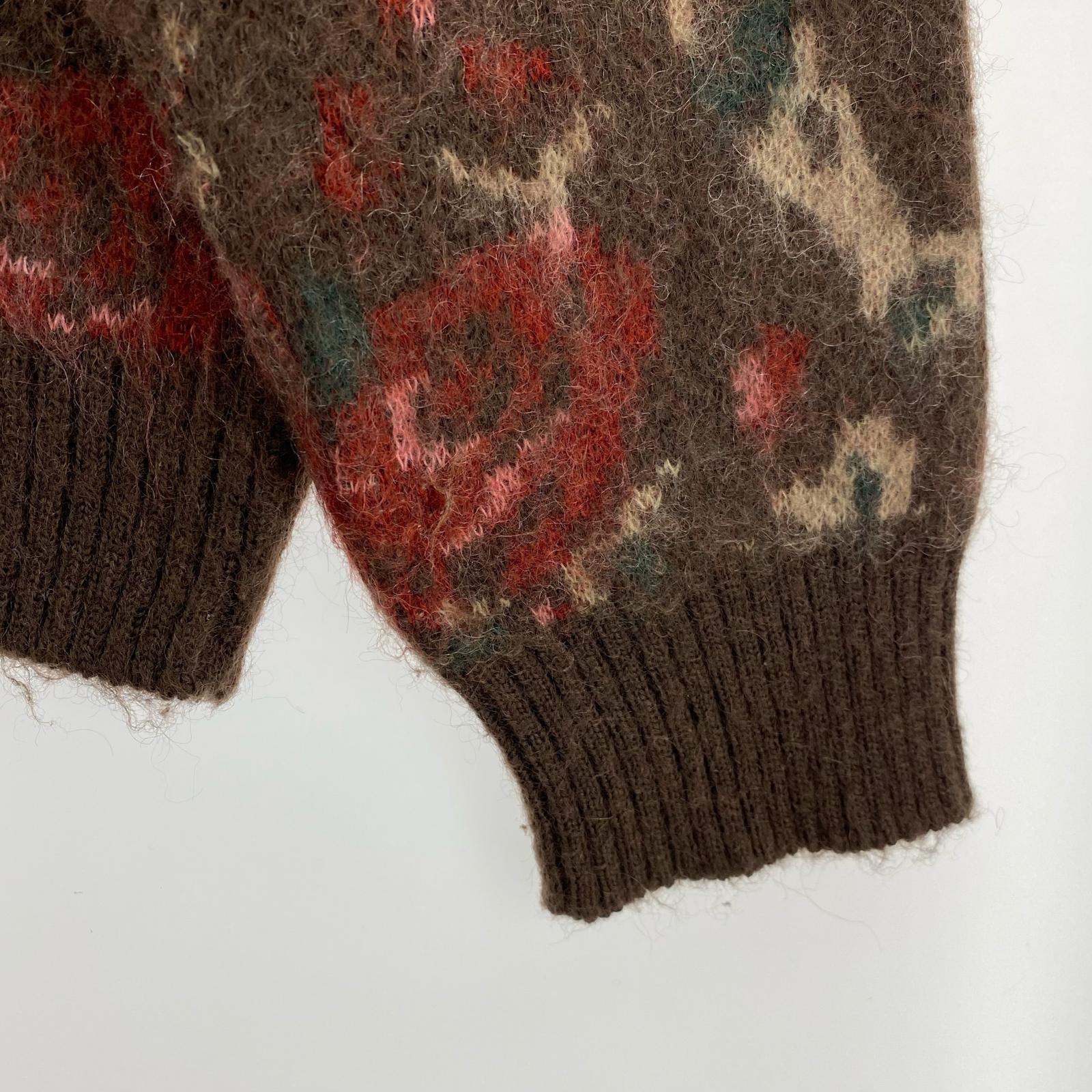 カーディガン Mohair Cardigan 茶 (M) M ブラウン