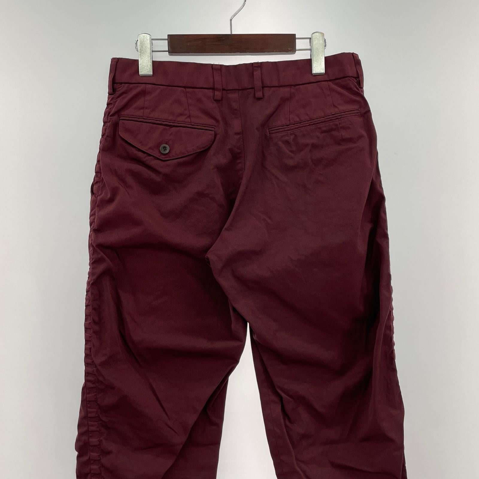 パンツ 21SS 1タック ボルドー (1) 1