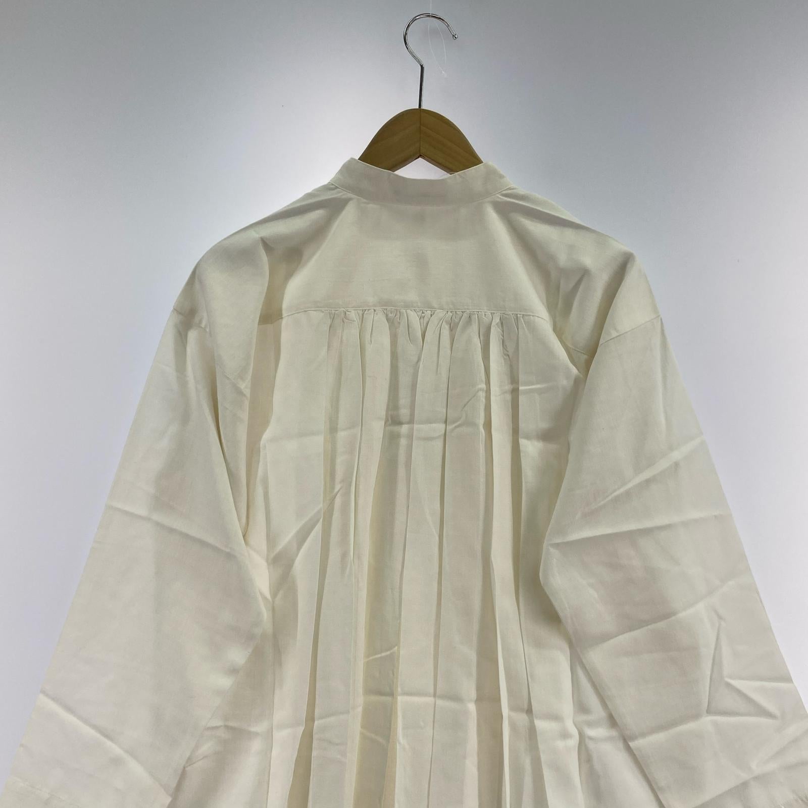 ワンピース ISSEY MIYAKE L/Sプリーツワンピース 白 (M) M ホワイト