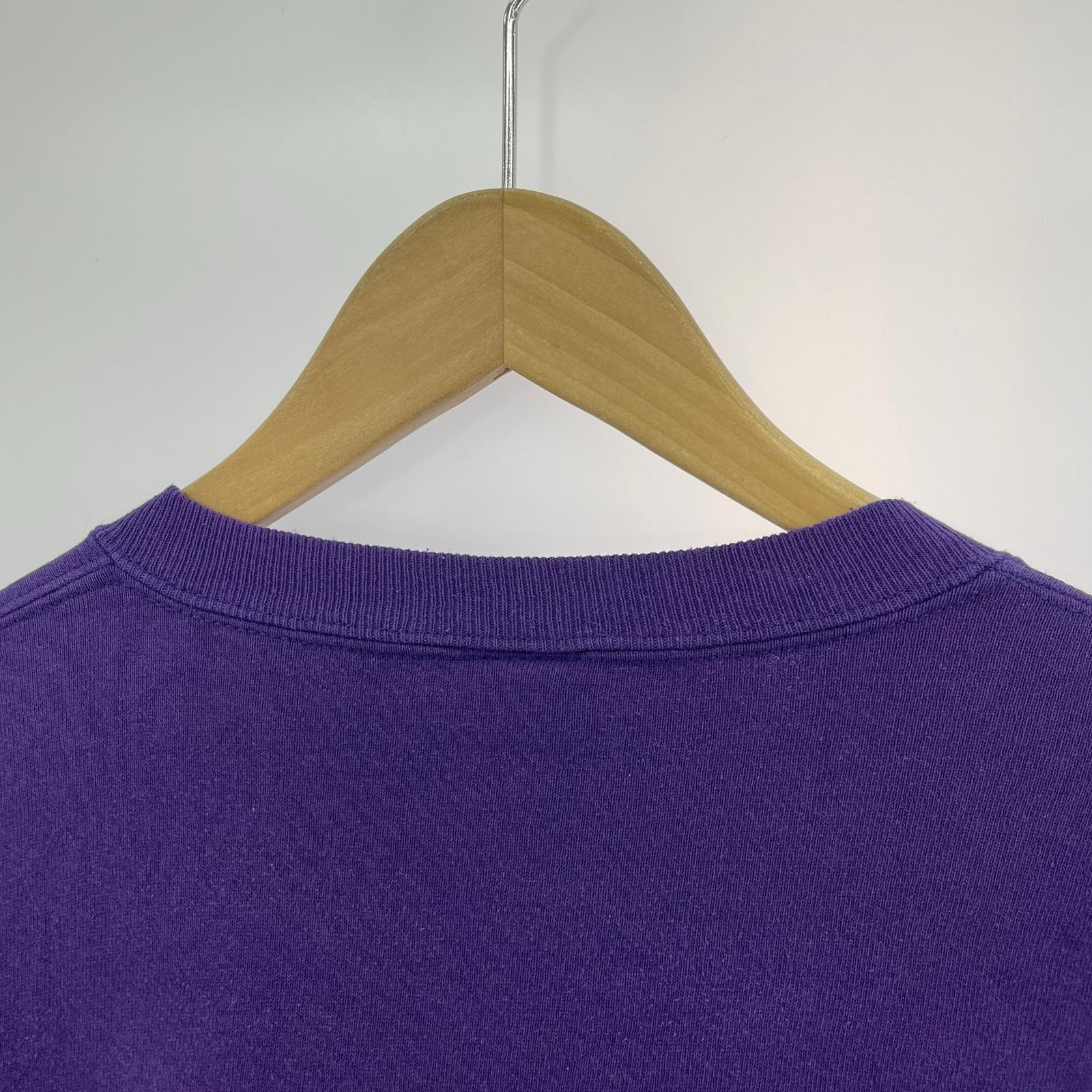 スウェット russell 90s プリントロゴ 紫 (L) L パープル