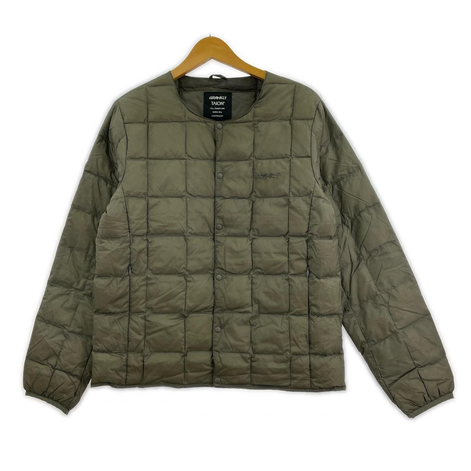 ダウンジャケット ×TAION INNER DOWN JACKET M M グレー