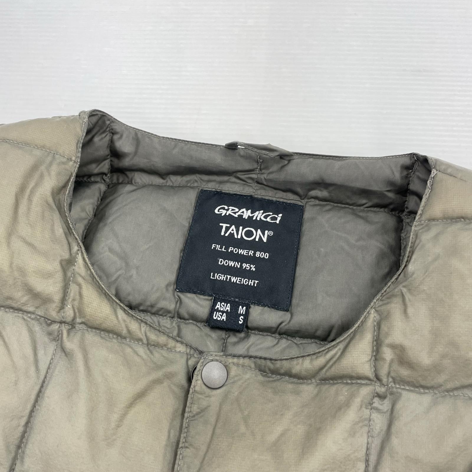ダウンジャケット ×TAION INNER DOWN JACKET M M グレー